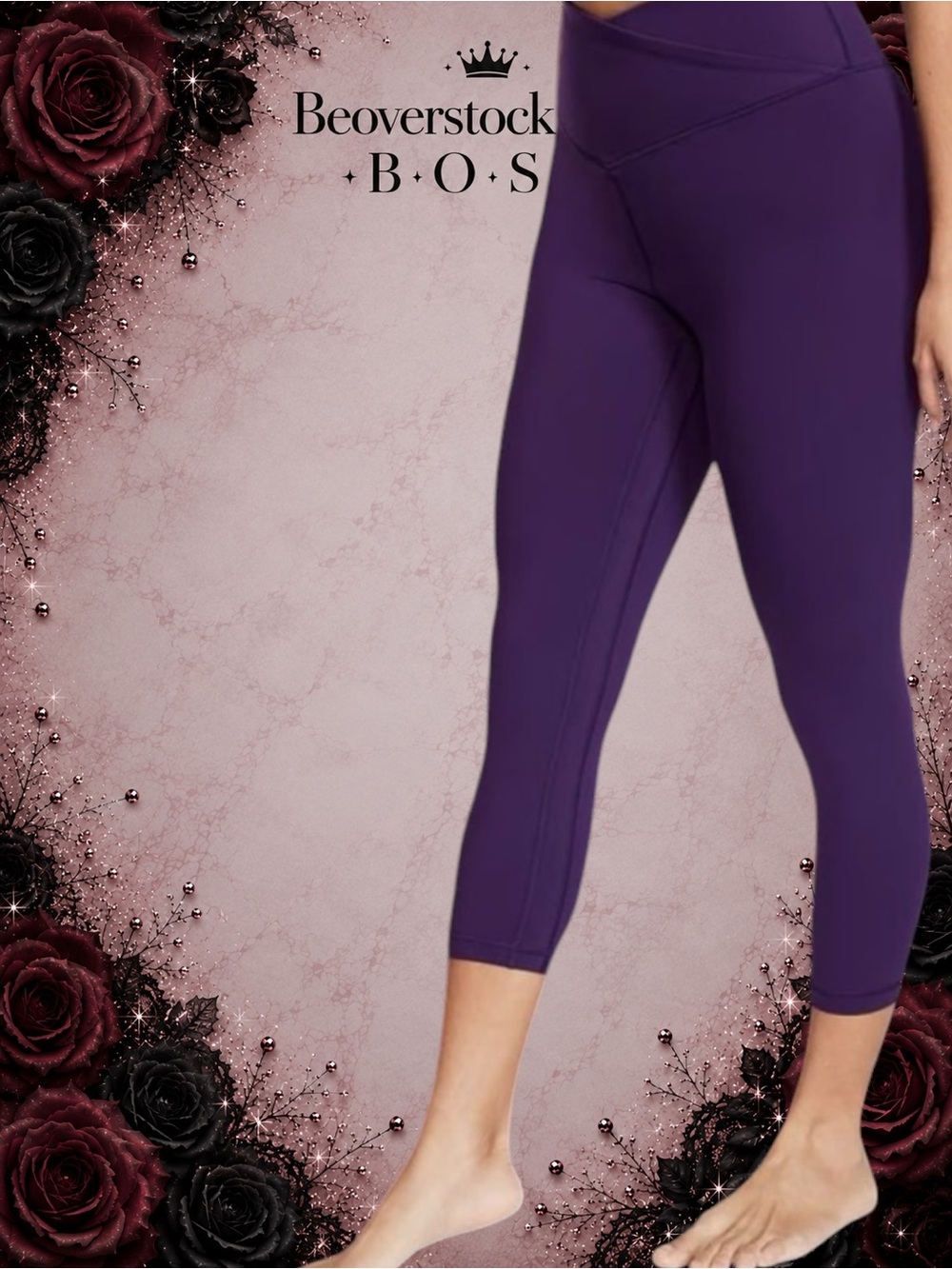 Preowned Victoria’s Secret VSX Flow Sweat On Point Soft Purple Leggings -Small